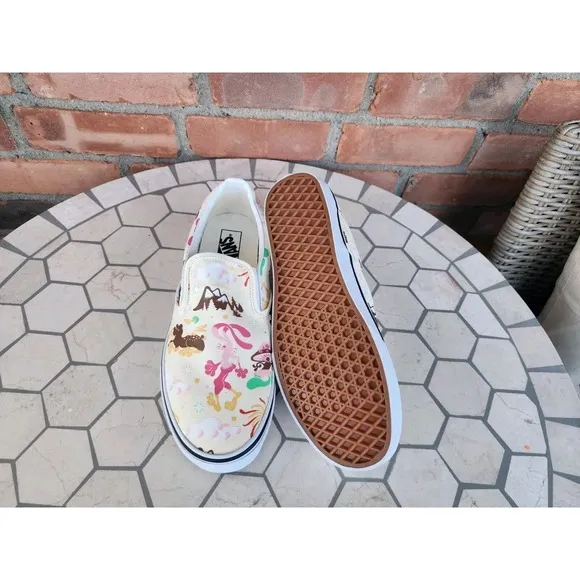 Vans Classic Slip On Get Outdoors Classic Trippy Mountain White Size 10.5 Men