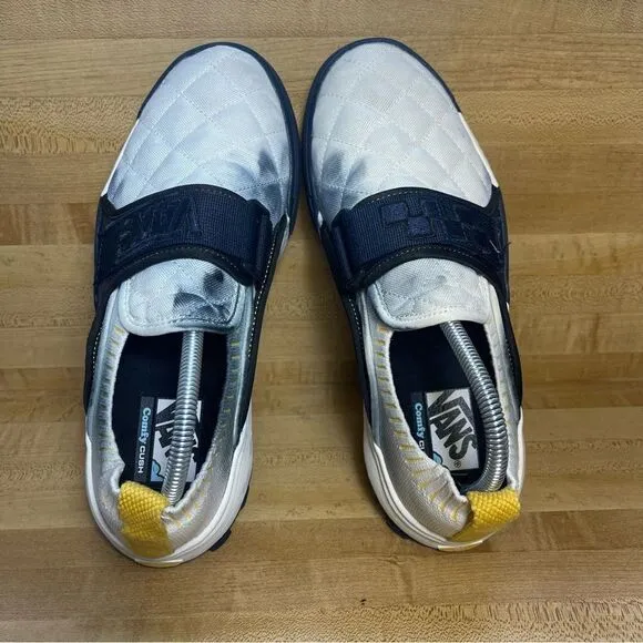 Vans Mens Size 9 Varsity Marshmallow Coast CC  Slip On Dress Blues Cush Shoes