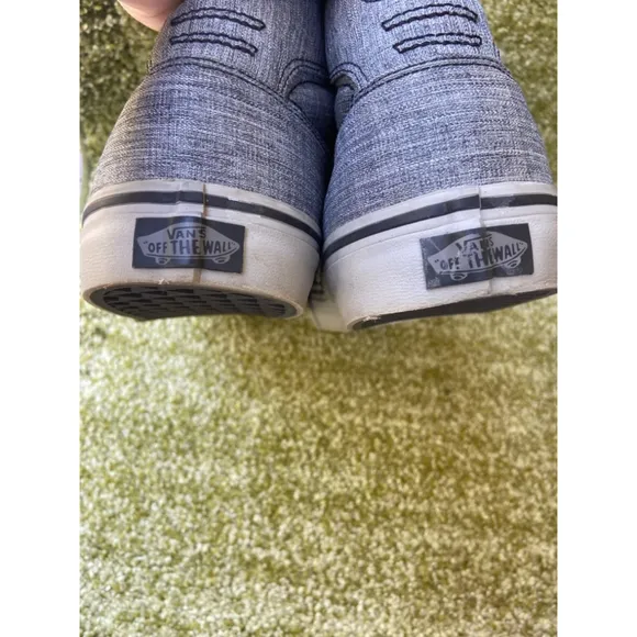 Vans Off The Wall Gray Hi-top Men's 11.5 Sneaker Skateboard