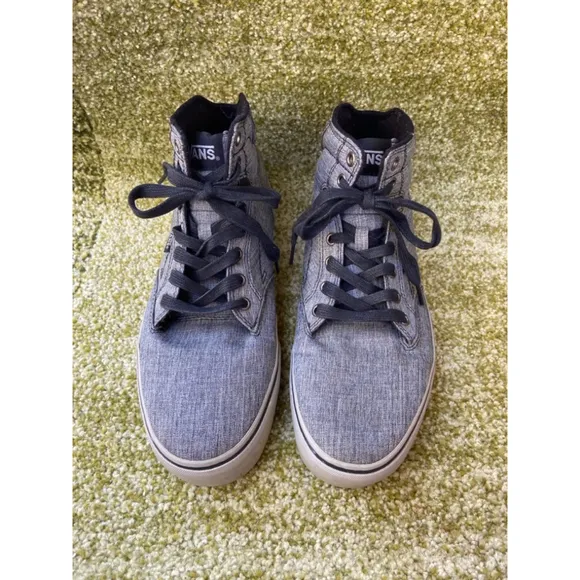 Vans Off The Wall Gray Hi-top Men's 11.5 Sneaker Skateboard
