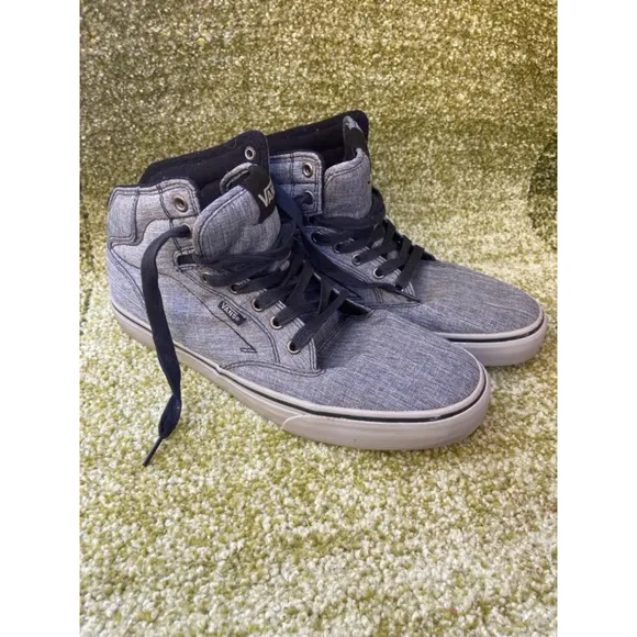 Vans Off The Wall Gray Hi-top Men's 11.5 Sneaker Skateboard