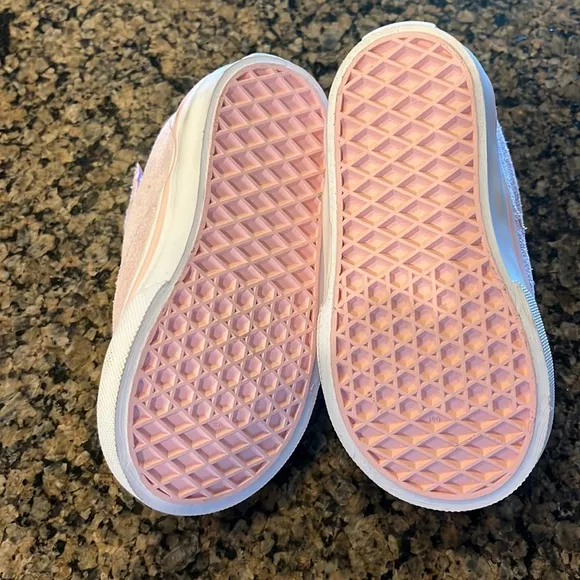 VANS Pink bunny suede  slip on shoes.  NWT