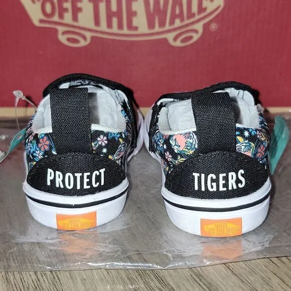 VANS ProjectCAT Protect Tigers Discovery Rare ComfyCush Slip On V Shoes Size 5