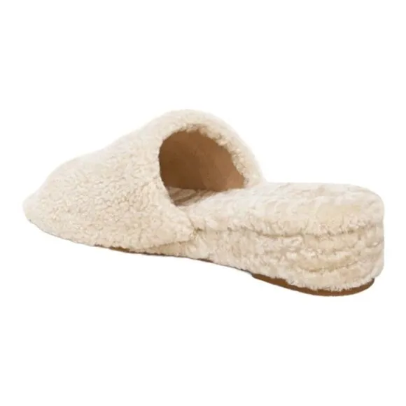 Veronica Beard Sandals Shoes Slides Desiree Shearling Lamb Fur Slip On Womens 8
