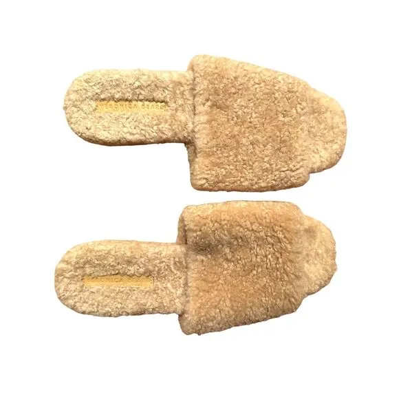 Veronica Beard Sandals Shoes Slides Desiree Shearling Lamb Fur Slip On Womens 8