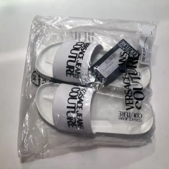 Versace Jeans Couture Logo Slide Sandal. Versace. Sandal. Slide. Size: 8, 38