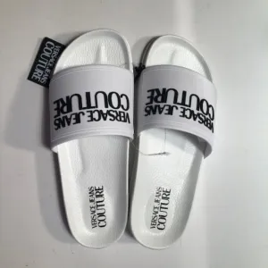 Versace Jeans Couture Logo Slide Sandal. Versace. Sandal. Slide. Size: 8, 38