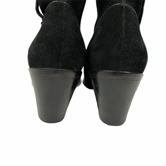 VIA SPIGA Black Suede Boots 7.5 M