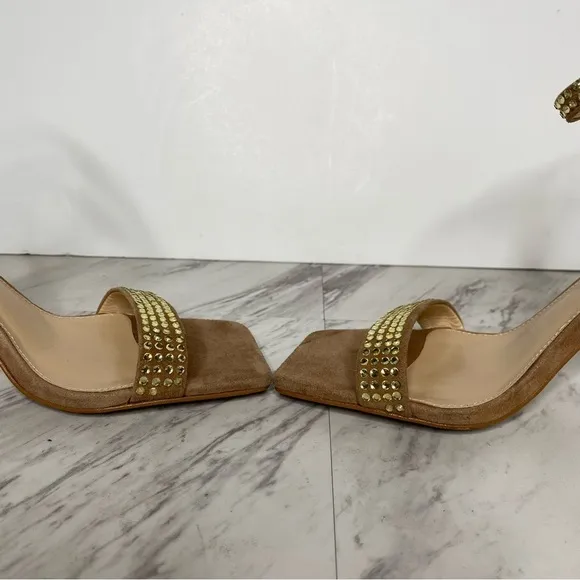 Vince Camuto Saprenda Light Brown Heeled Sandal 7 1/2 M