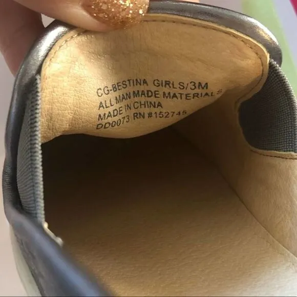 Vince Camuto Girl’s Silver Bestina Sneakers Shoes