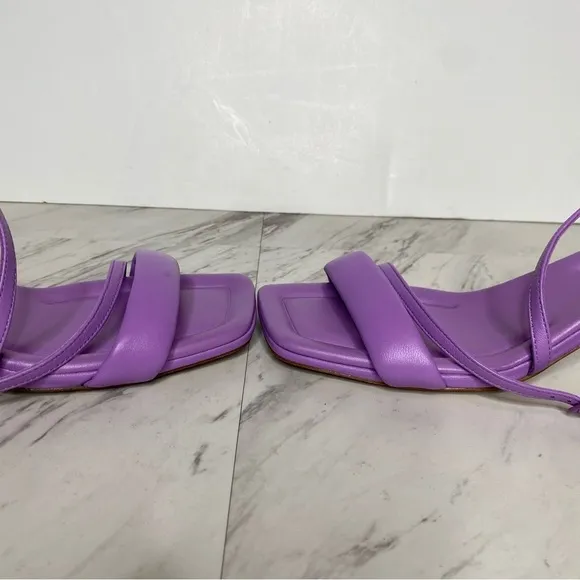 Vince Cottin Purple Square Toe Heeled Sandal 8M
