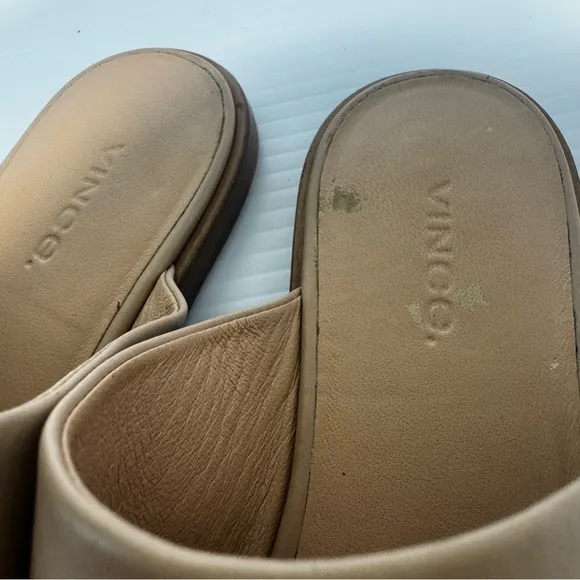 Vince Edris Tan Leather Sandals Size 8