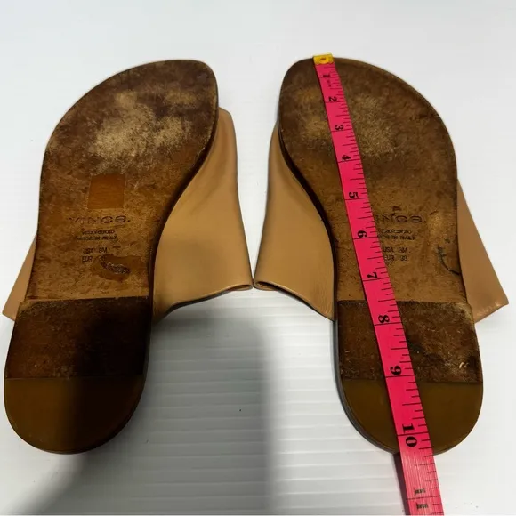 Vince Edris Tan Leather Sandals Size 8