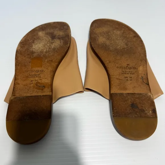 Vince Edris Tan Leather Sandals Size 8