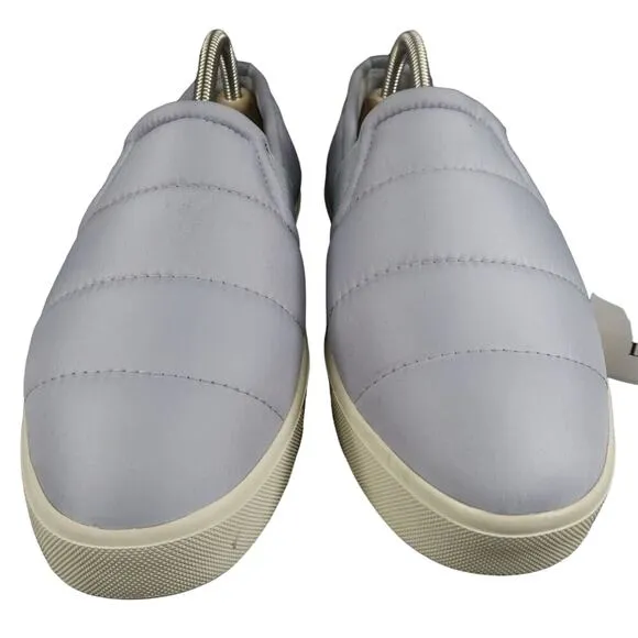 Vince Shoes Womens 9 Sneakers Slip On Casual Quilted Puffer Blair Comfort Grey