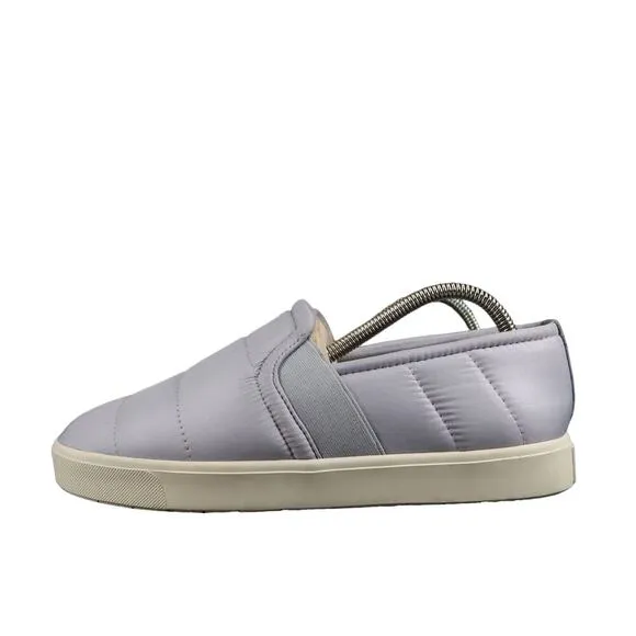 Vince Shoes Womens 9 Sneakers Slip On Casual Quilted Puffer Blair Comfort Grey