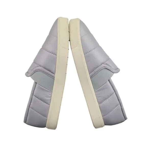 Vince Shoes Womens 9 Sneakers Slip On Casual Quilted Puffer Blair Comfort Grey
