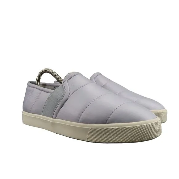Vince Shoes Womens 9 Sneakers Slip On Casual Quilted Puffer Blair Comfort Grey