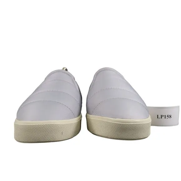 Vince Shoes Womens 9 Sneakers Slip On Casual Quilted Puffer Blair Comfort Grey