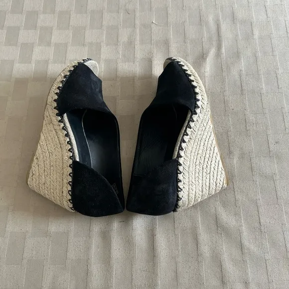 Vince Sonora Asymmetric Suede Espadrille Sandals