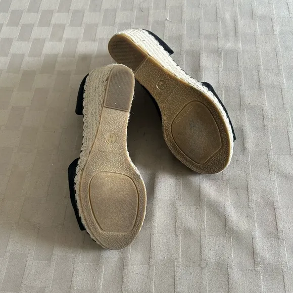 Vince Sonora Asymmetric Suede Espadrille Sandals