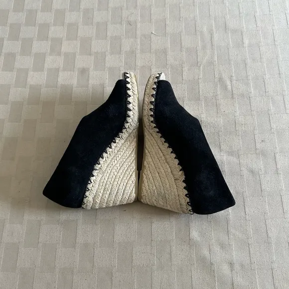 Vince Sonora Asymmetric Suede Espadrille Sandals