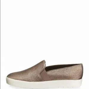 VINCE Women's Rose Gold Metallic Casual Slip-On Sneaker Shoes Size 6.5