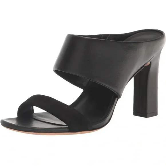 Vince Quinn Leather Heeled Sandals Heels Square Toe Women’s size 11