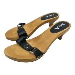 Vintage 90s MIA Wooden Heel Sandals