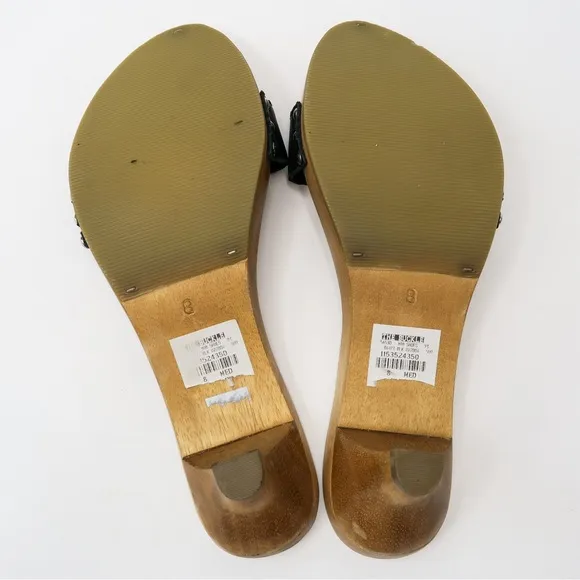 Vintage 90s MIA Wooden Heel Sandals