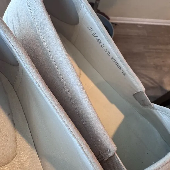 Vintage BALLY 1980s beige Slip-On Shoes