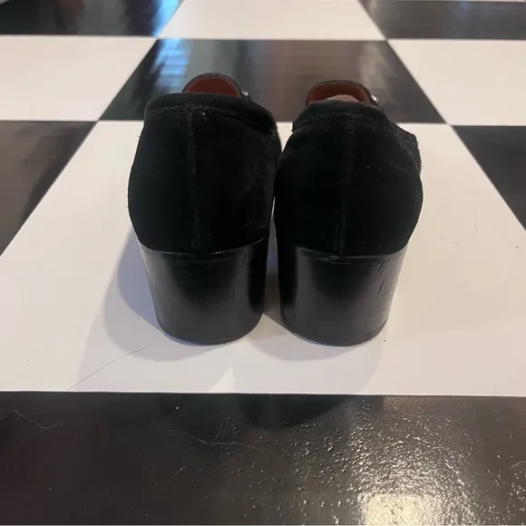 Vintage Designer Black Suede Salvatore Ferragamo Women’s Loafers