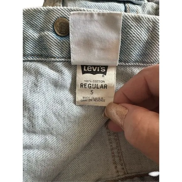 Vintage Levi Strauss -  Kids Unisex Levis Orange Tag, Snap Denim Trucker Roper J