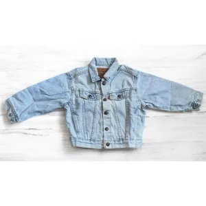 Vintage Levi Strauss -  Kids Unisex Levis Orange Tag, Snap Denim Trucker Roper J