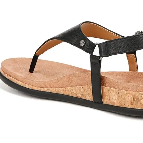 Vionic $125 Kirra Li Black Leather Sz 11 NIB!
