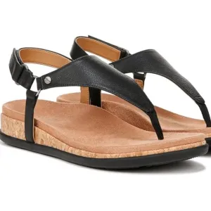 Vionic $125 Kirra Li Black Leather Sz 11 NIB!