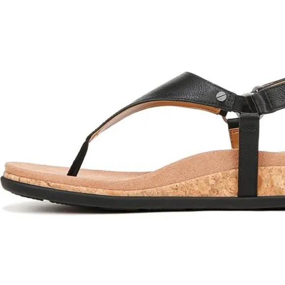 Vionic $125 Kirra Li Black Leather Sz 11 NIB!