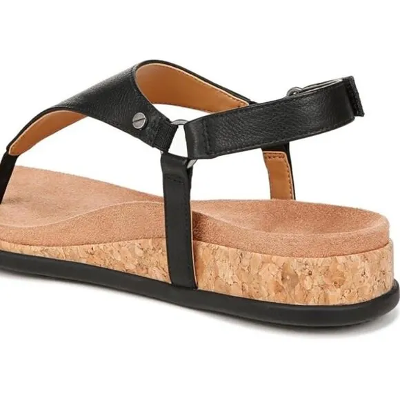 Vionic $125 Kirra Li Black Leather Sz 11 NIB!