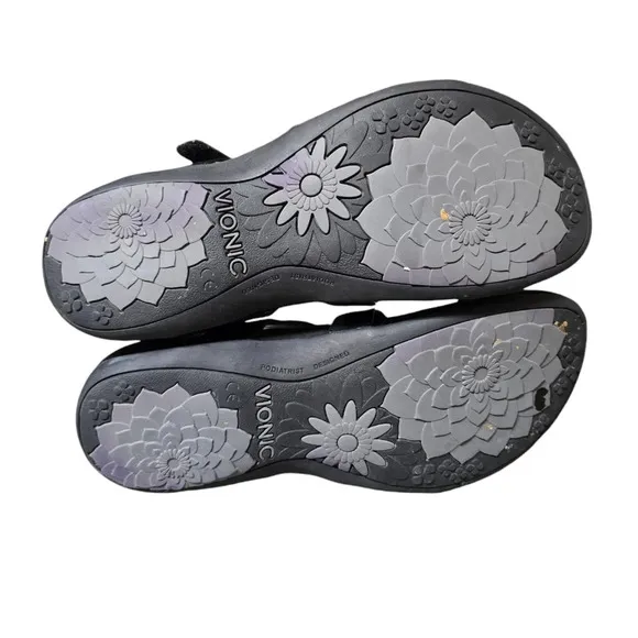 Vionic Amber Women’s Sandal in Black Sz 8