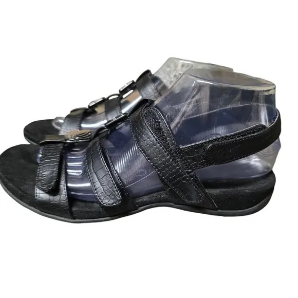 Vionic Amber Women’s Sandal in Black Sz 8