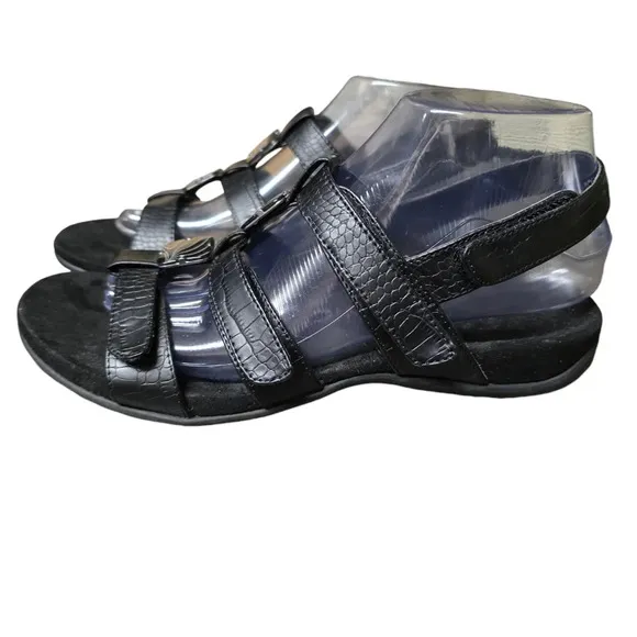 Vionic Amber Women’s Sandal in Black Sz 8