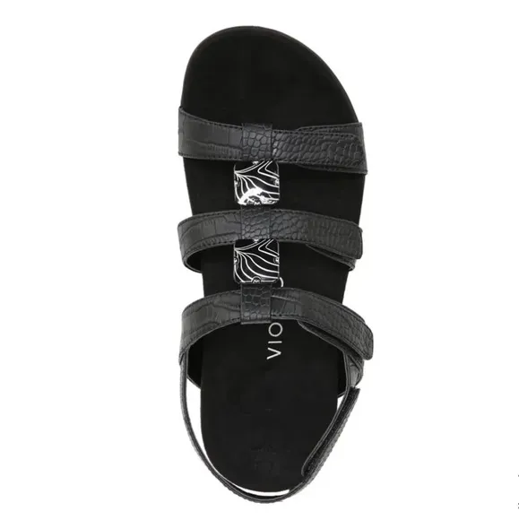 Vionic Amber Women’s Sandal in Black Sz 8