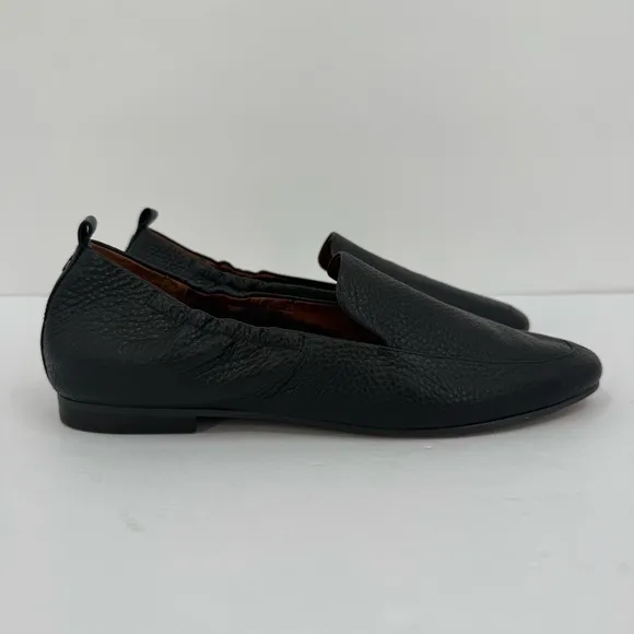 Vionic Amora Faux Fur Lining Leather Slip-on Loafer Flat Shoes in Black Size 11