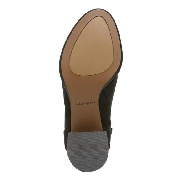 Vionic Ankle Boot Womens 9 Black Sienna Waterproof‎ NUBUCK  Arch Support New