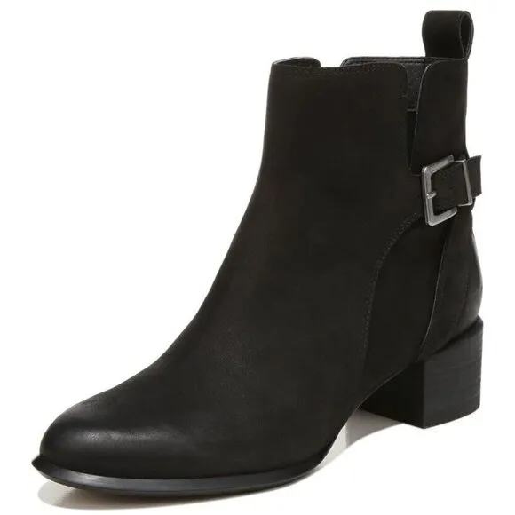 Vionic Ankle Boot Womens 9 Black Sienna Waterproof‎ NUBUCK  Arch Support New
