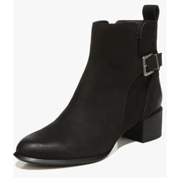 Vionic Ankle Boot Womens 9 Black Sienna Waterproof‎ NUBUCK  Arch Support New