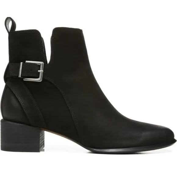Vionic Ankle Boot Womens 9 Black Sienna Waterproof‎ NUBUCK  Arch Support New