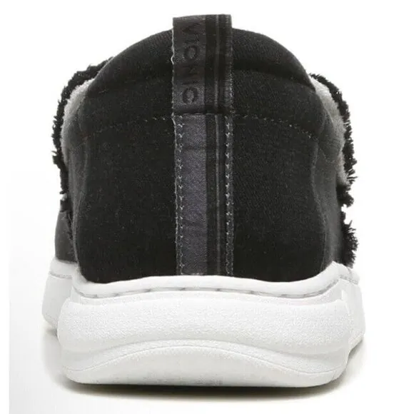 Vionic Beach Seaview Casual Mens 9 Slip Black Sneakers Arch Support‎ New