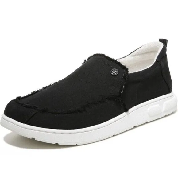 Vionic Beach Seaview Casual Mens 9 Slip Black Sneakers Arch Support‎ New