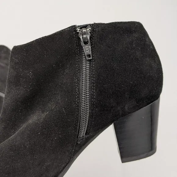 Vionic Black Studded Fringe Faros Ankle Boots 6